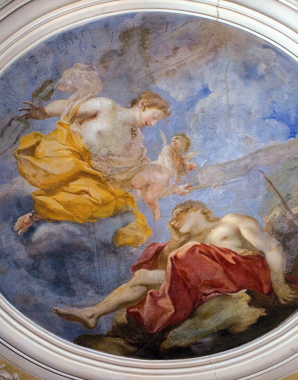 Soffitto della camera da letto - Casino Correr, Murano